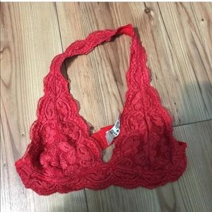Red bralette